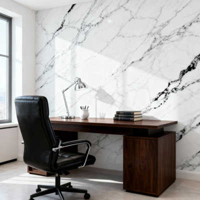 Garden Sanctuary 10Pcs Self Adhesive Marble Pattern Waterproof Wall Tile Stickers 30Cm X 60Cm from B&Q