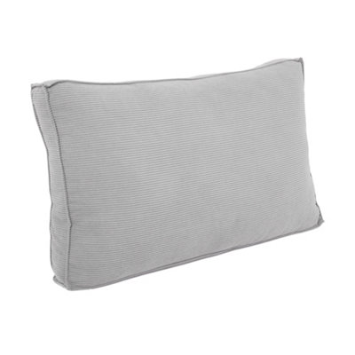 Living And Home Comfortable Soft Breathable Striped Corduroy Cushion Cover Removeable Four Season Light Grey 70Cm L X 53Cm W from B&Q