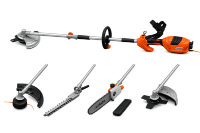 B&Q -  4 In 1 Garden Multi Tool1000WWith StrimmerBrushcutterHedge Trimmer And Chainsaw Pruner10M Cable
