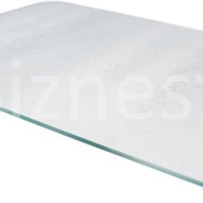 Biznest Clear Glass Kitchen Worktop Saver/chopping Board50 X 40Cm Round Corner from B&Q