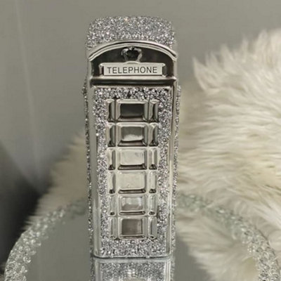 Biznest Phone Booth Sparkle Ornament Bling Crushed Diamond Gift Crest