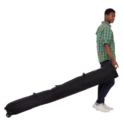 Thule Roundtrip Ski Roller Bag 192Cm Black Wheeled Padded Travel Case from B&Q