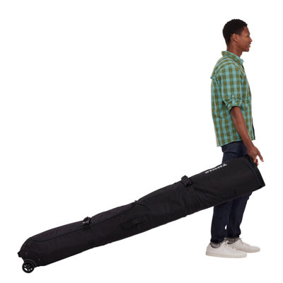 Thule Roundtrip Ski Roller Bag 175Cm Black Wheeled Padded Travel Case from B&Q