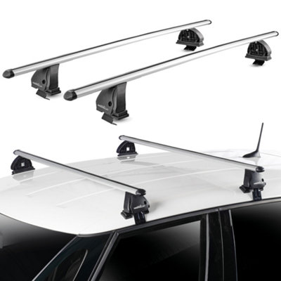 Green Valley Aluminium Roof Rack BarsFits Skoda Fabia 2022+ Onwards Aerodynamic Complete System With Locks from B&Q