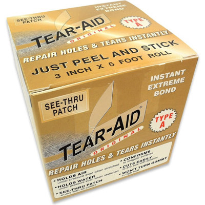 Tear-Aid Type A 3" X 5 Ft Roll (75 mm X 1.5 M) Fabric Repair Patch For TentsCanvas And Outdoor Gear from B&Q
