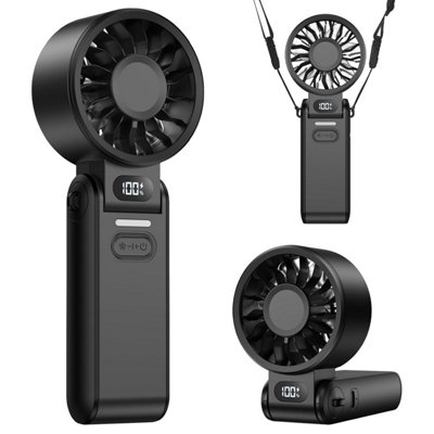 Lipety Portable Turbo Handheld FanMini Hand Held 4000 Mah Battery Operated Usb Rechargeable Personal Foldable Powerful Fans from B&Q