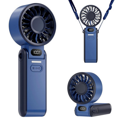 Lipety Portable Turbo Handheld FanMini Hand Held 4000 Mah Battery Operated Usb Rechargeable Personal Foldable Powerful Fans from B&Q