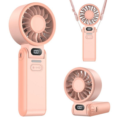 Lipety Portable Turbo Handheld FanMini Hand Held 4000 Mah Battery Operated Usb Rechargeable Personal Foldable Powerful Fans from B&Q
