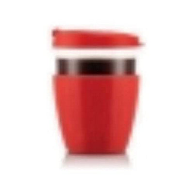  - Bodum Joycup 12091-04 Glass Travel Mug With Lid And Silicone Sleeve 0.4 L