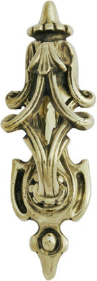 Castelion Solid Brass Victorian Scroll Door Knocker from B&Q