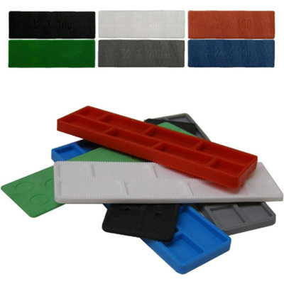 25 Pack Assorted Plastic Window And Glazing Packers Spacers 1mm To 6mm Flat Spacers Frame Fixing from B&Q