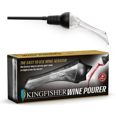 Bar Amigos Kingfisher Wine Aerator Pourer Aeration Taste Enhancer Dispenser from B&Q