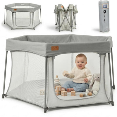 Venture All Stars Joy Award-Winning Foldable Baby PlaypenLargePortable Play Pen For Babies & ToddlersBreathable Mesh & from B&Q