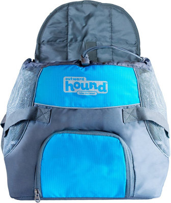  - Outward Hound Poochpouch Dog Front Carrier Travel Bag BackpackMedium Blue