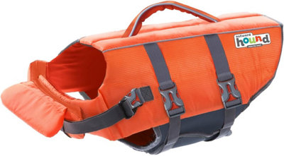 Outward Hound Dog Life Jacket Float Coat  Swimming Float Vest Swim Lifejacket Orange OrangeXs from B&Q