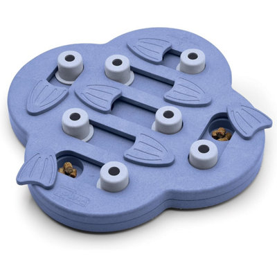 Nina Ottosson Dog Smart Hide N' Slide Treat Puzzle GameBlue from B&Q
