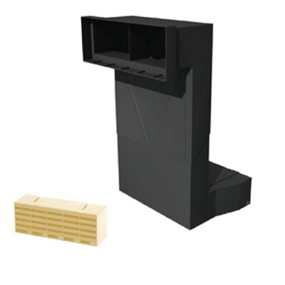 Telescopic Adjustable Underfloor Cavity Vent With Air Brick Ventilator Airbrick Buff Air Brick from B&Q
