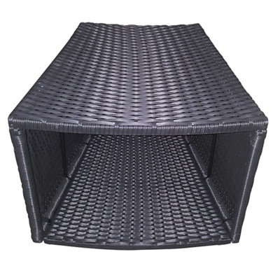 Canadian Spa Company Rattan Effect Brown Round Side Table from B&Q