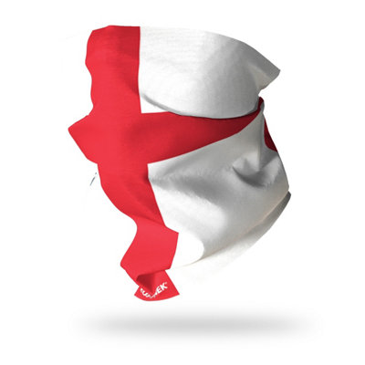 Ruffnek England / St Georges Flag Supporters Snood Scarf Multifunctional Neck Gaiter For FootballRugbyCamping And Travel from B&Q