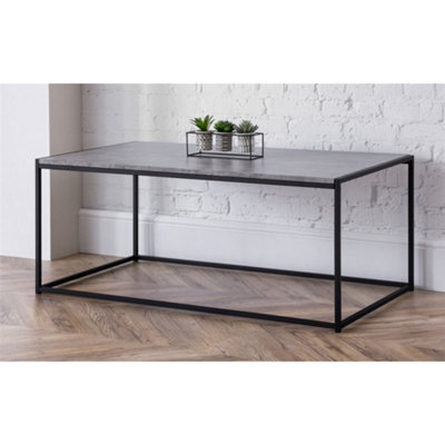 Ashfield Stylish Concrete Effect Coffee Table from B&Q