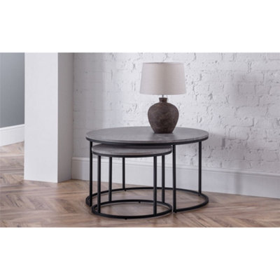 Ashfield Concrete Effect Nesting Coffee Table from B&Q