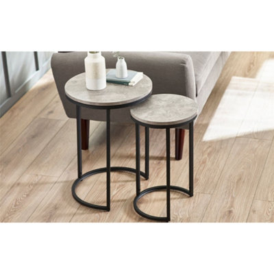 Ashfield Concrete Effect Nesting Side Tables from B&Q