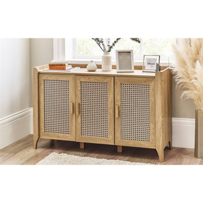 Ashfield Classic Natural Oak 3 Door Sideboard from B&Q