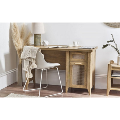 Ashfield Classic Natural Oak Office Desk from B&Q