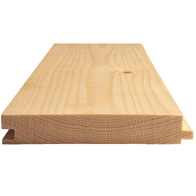 MarlboroughPack Of 525mm Whitewood Planed Tongue And Groove Flooring150mm (W) X 2100mm (L)(Finish 20.5mm X 144mm) from B&Q