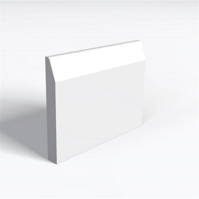 MarlboroughPack Of 5Moisture Resistant Mdf Primed Chamfer Round Skirting Board18mm (T) X 144mm (H) X 4200mm (L) from B&Q