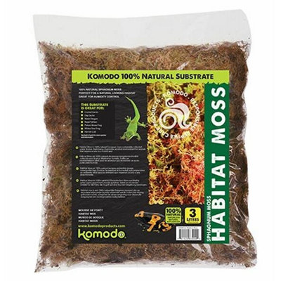 Komodo Habitat Reptile Moss 3 Litres from B&Q