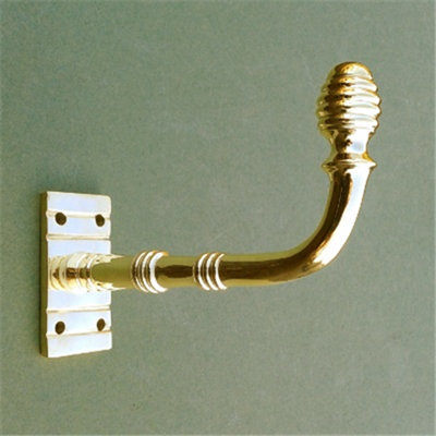 Castelion Brass Regency Beehive Hook from B&Q