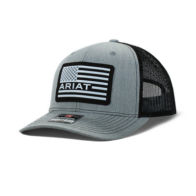 Ariat Usa Flag Patch Logo Cap Grey/black from B&Q
