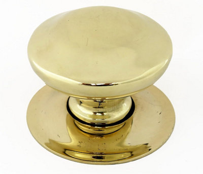Castelion Brass Victorian Bun Centre Door Knob from B&Q