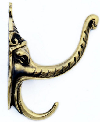 Castelion Brass Elephant Hat And Coat Hook from B&Q