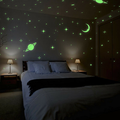 Walplus Glow In Dark Stickers Stock Clearance from B&Q