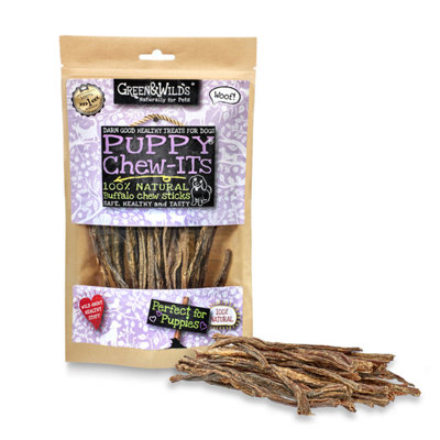 Green & Wilds Dog Treats Puppy Chew-Its 80G from B&Q