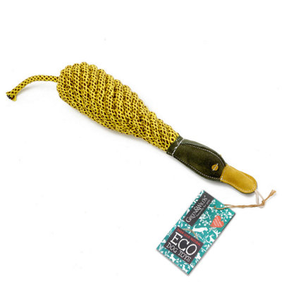 Green & Wilds Eco Dog Toy Delilah The Duckess from B&Q