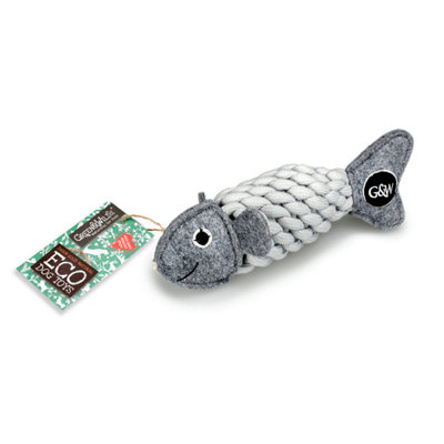 B&Q -  Eco Dog Toy Roger The Ropefish