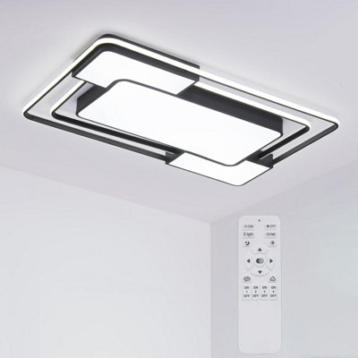  - Minifair Led Ceiling Light For Living Room,remote Control,brightness Dimmable,3000-6500 K,90 60 Cm,modern,flush Dining