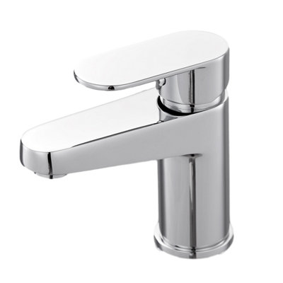 Bathwest Basin Mixer Tap Hot And Cold Single Lever Basin Sink Mixer Tap Brushed Chrome from B&Q