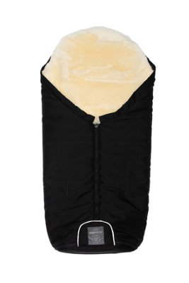 Naturally Sheepskins Baby Merino Sheepskin FootmuffBlack from B&Q