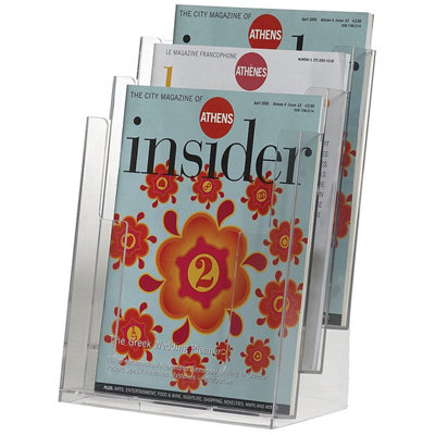 Q-Connect Three Pocket Literature Holder A4 Kf04188 from B&Q
