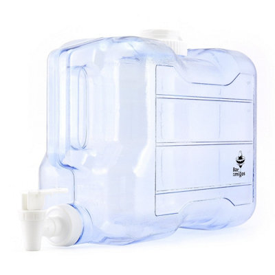 Bar Amigos 5.5L Fridge Water Dispenser Refillable Desktop Shelf Camping Container With Tap (5.5 Litre) from B&Q