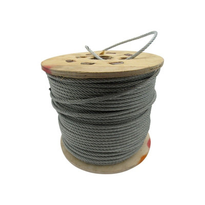 SecureFix Direct Galvanised Steel Wire Rope Cable 2.5mm 6X7 (100M Reel 6 X 7 Rigging Marine) from B&Q