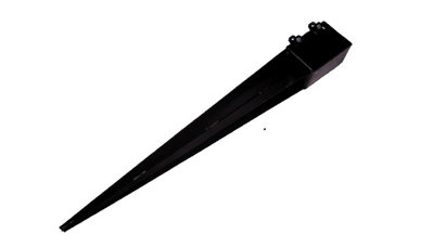 SecureFix Direct Fence Post Support Spike Holders 4" 100mm X1 (Square Bolt Grip Fencing Shoe) from B&Q