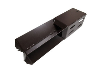 SecureFix Direct Concrete In Fence Post Support 4" 100mm X1 (Square Wedge Grip Fencing Shoe) from B&Q