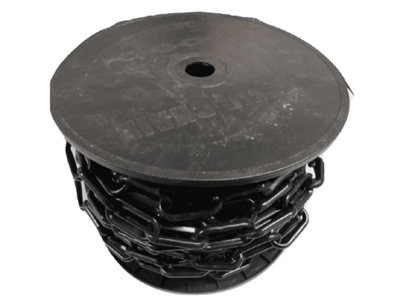 SecureFix Direct Plastic Safety Barrier Chain Fence 6mm X 30M Black (Decorative Garden Drive) from B&Q
