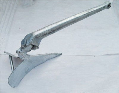SecureFix Direct Galvanised Steel Hinged Plough Anchor 7Kg (Delta Style Yacht Boat Marine Sea) from B&Q