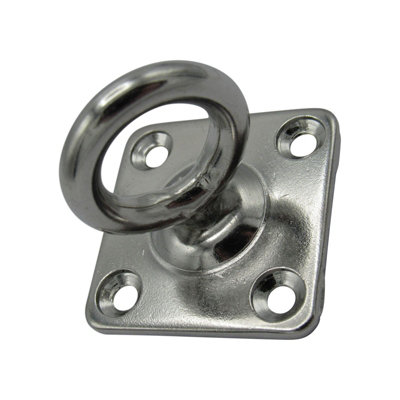 SecureFix Direct Swivel Marine Eye Plate 5mm (Stainless Steel Rope Wire Chain Decking Attachment) from B&Q